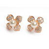 Rose Gold Pearl with Floral Design