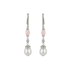 Silver Pearl Premium Hanging Earrings