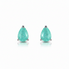 Silver Teal Charming Pendant Set