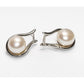 Silver Smooth Pearl Asian Earring
