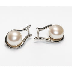 Silver Smooth Pearl Asian Earring