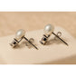 Silver Luminous Pearl Earrings