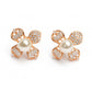 Rose Gold Pearl with Floral Design