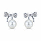 Silver Pookie Pearl Earrings