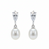 Silver Elegant Pearl Drop Earring