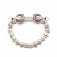 Silver Pave Pearl Hand Bracelet