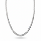 Silver Curb Interlock Chain For Him