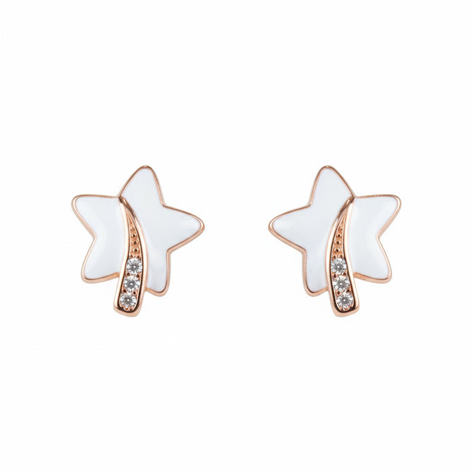 Rose Gold Starlight Wish Stud Earrings