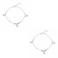 Silver Star charm Anklets