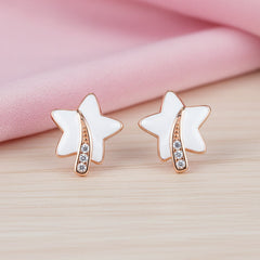Rose Gold Starlight Wish Stud Earrings