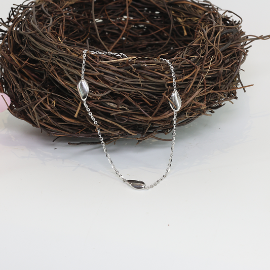 Silver Coffee Bean Bracelet