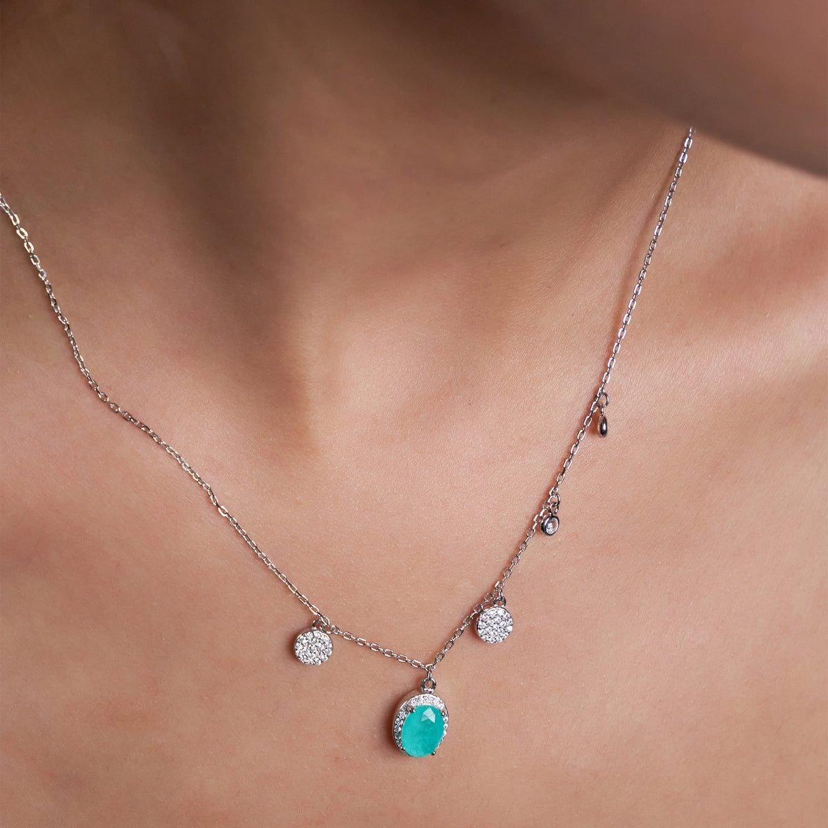 Silver Ocean Serenity Halo Set