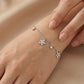 Silver Cute Dangler flower Chain Bracelet for her