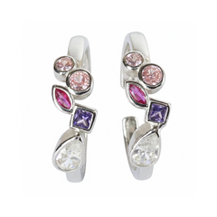 Silver Cluster Multi Stone Toe Ring