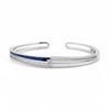Silver Celestial Deep Blue Inlay Bracelet For Her