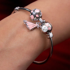 Silver Whimsical wonderland Charms bracelet