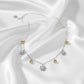 Silver Sparkling Yellow stone Winter Princess necklace