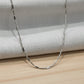 Silver Stick Bar Chain For Him