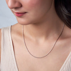 Rose Gold Dainty Tennis Chain For Her