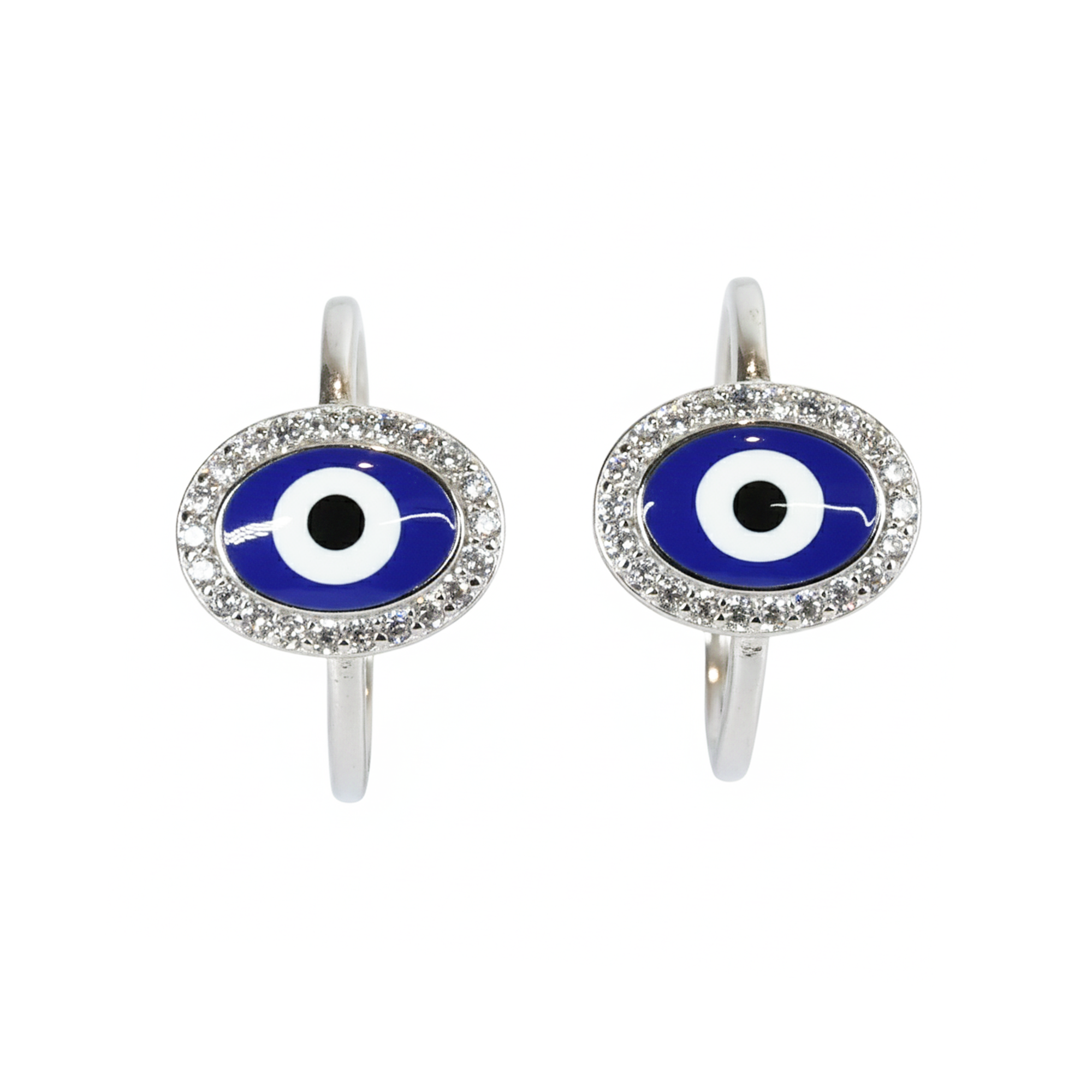 Silver Blue Evil Eye Sterling Silver Toe Ring