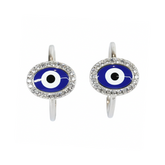 Silver Blue Evil Eye Sterling Silver Toe Ring