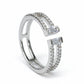 Silver Split Band Ring