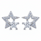 Silver Double Star Studs