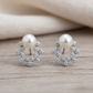 Silver Stardust Pearl Studs
