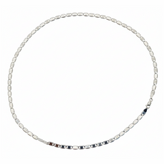 Silver Flat Jazzy Chain For Him