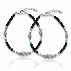Silver Ocean Beads Protection Baby Bracelet