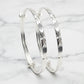 999 Silver Brilliant cutting Design Adjustable Baby bracelet (Kada)