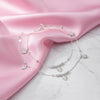 Silver Blossomed Flower Anklet