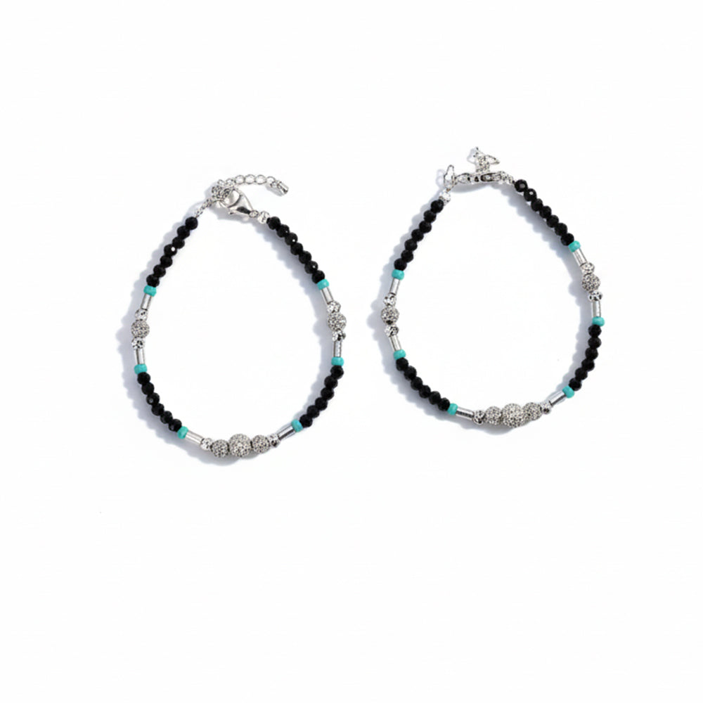 Silver Ocean Beads Protection Baby Bracelet