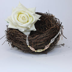 Rice shaped TriColor Bracelet