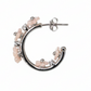 Silver Springtime Hoop Earring