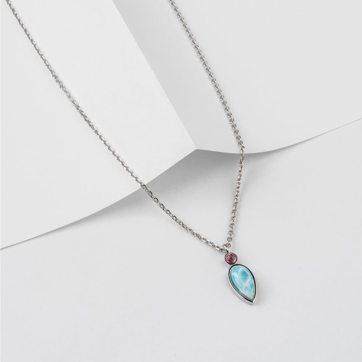 Azure Marquise 925 Pure Silver Necklace