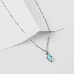 Azure Marquise 925 Pure Silver Necklace