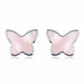 Silver Pink Mother of Pearl Studs