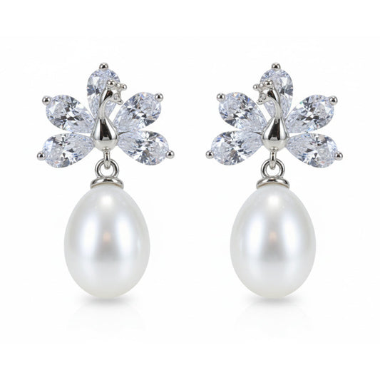 Silver Mayuri Pearl Earrings