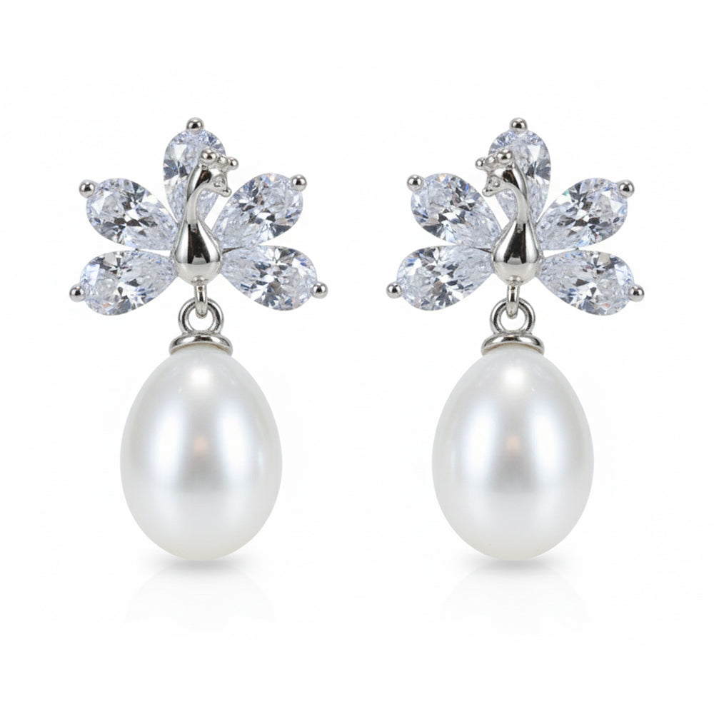 Silver Mayuri Pearl Earrings