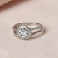 Silver Elegant Split CZ Ring For Her