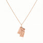 Rose gold secret message Envelope Locket pendant Necklace For her