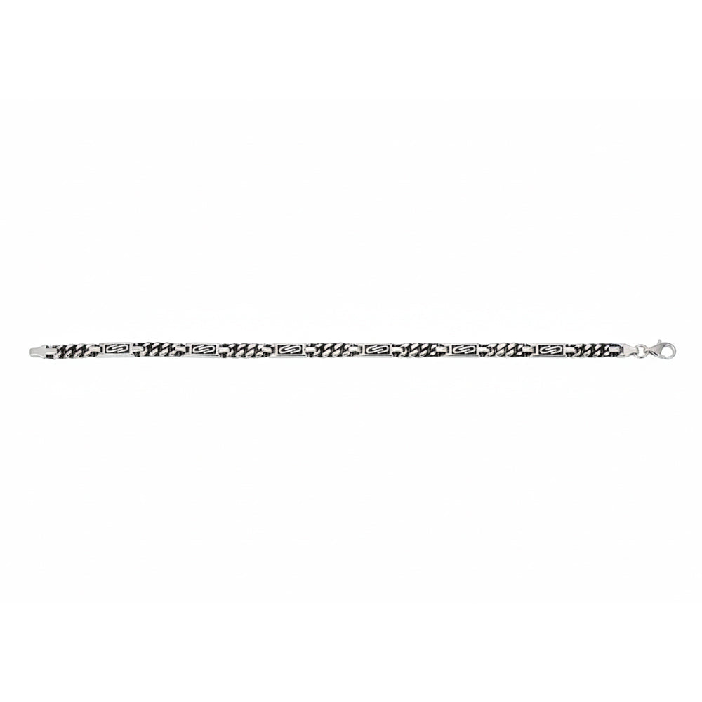 Silver premium Link chain bracelet For Him
