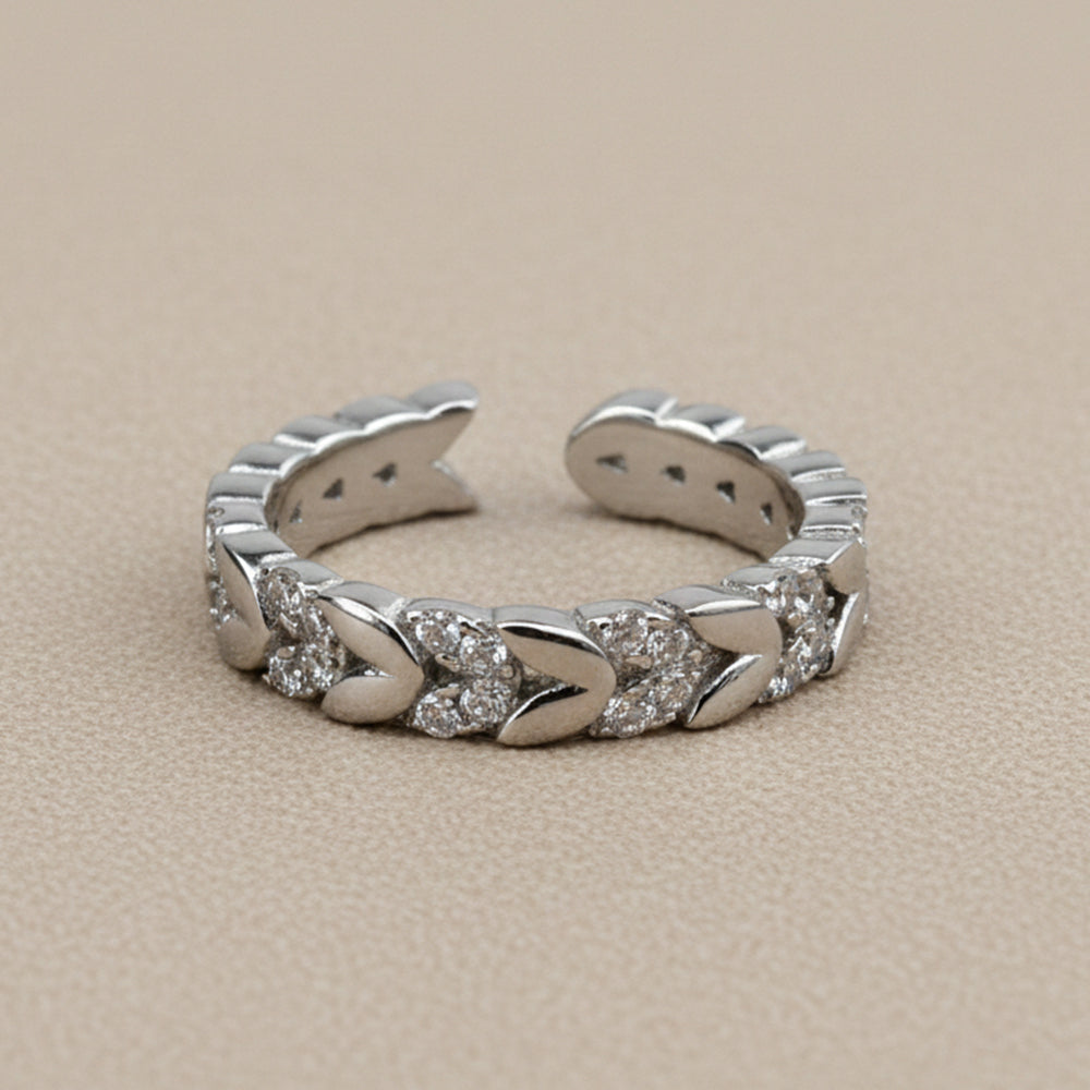 Silver Cosmos Halo Ring