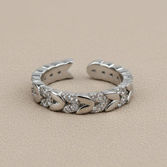 Silver Cosmos Halo Ring