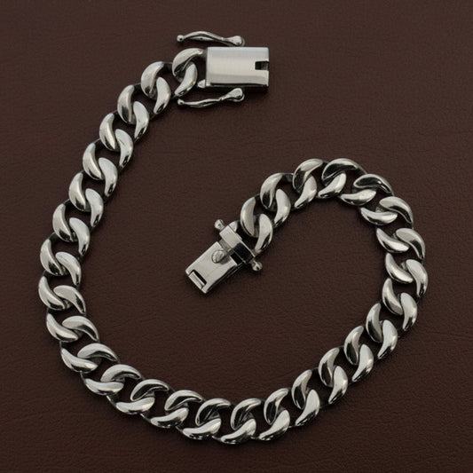 Men's Premium 925 Sterling Silver Cuban Link Chain Bracelet