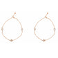 Rose gold Flower and Star Anklet