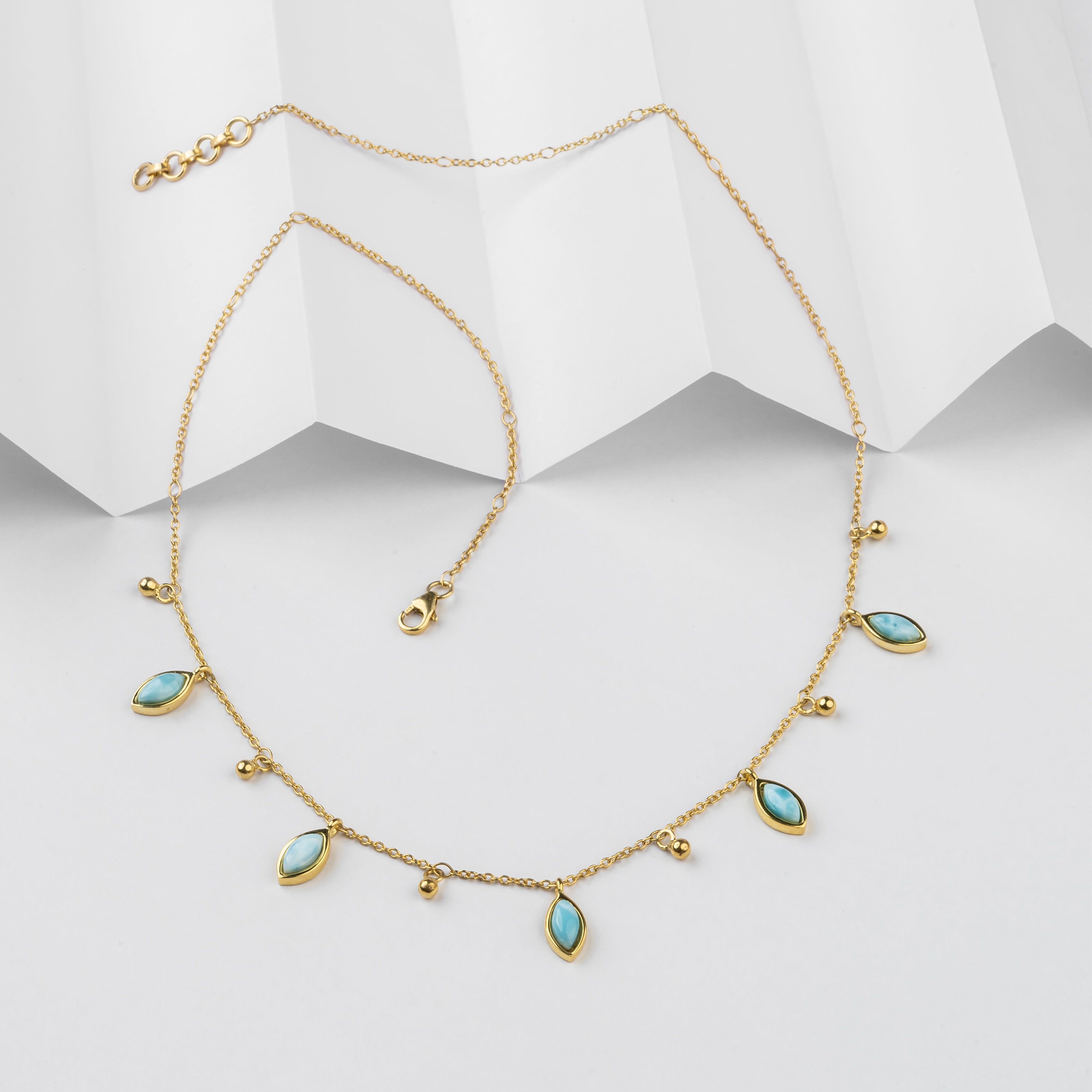 Ethereal Teardrop 925 Pure Silver Necklace