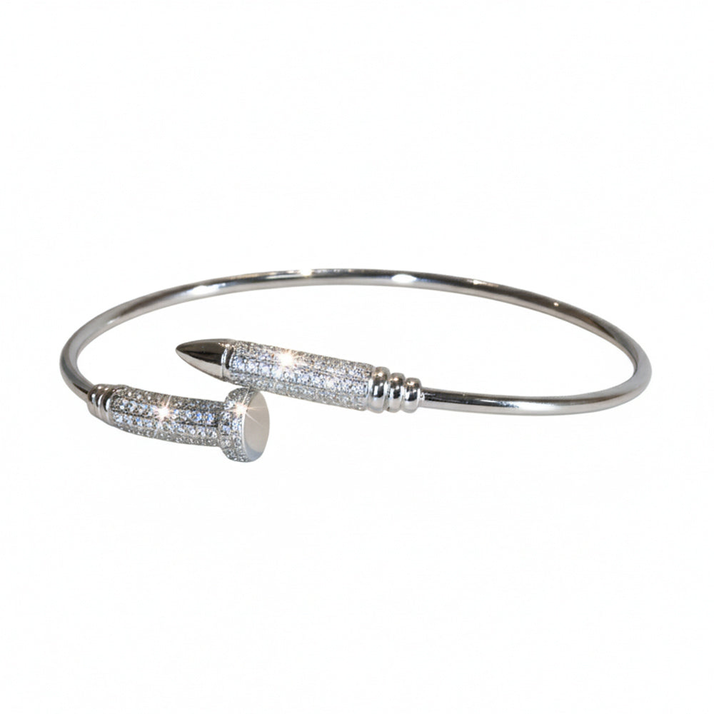 Silver Nail Cuff Hand Bracelet for Her