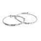999 Silver Brilliant cutting Design Adjustable Baby bracelet (Kada)
